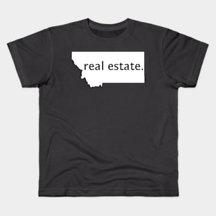 Montana State Real Estate T-Shirt Kids T-Shirt